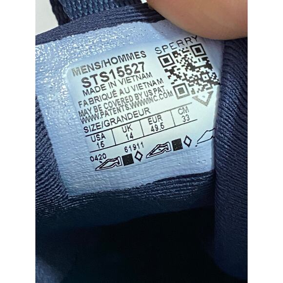 Sperry 7 Seas 3-Eye Blue 2 Boat Shoes  Size 16 M (D) - Picture 10 of 12